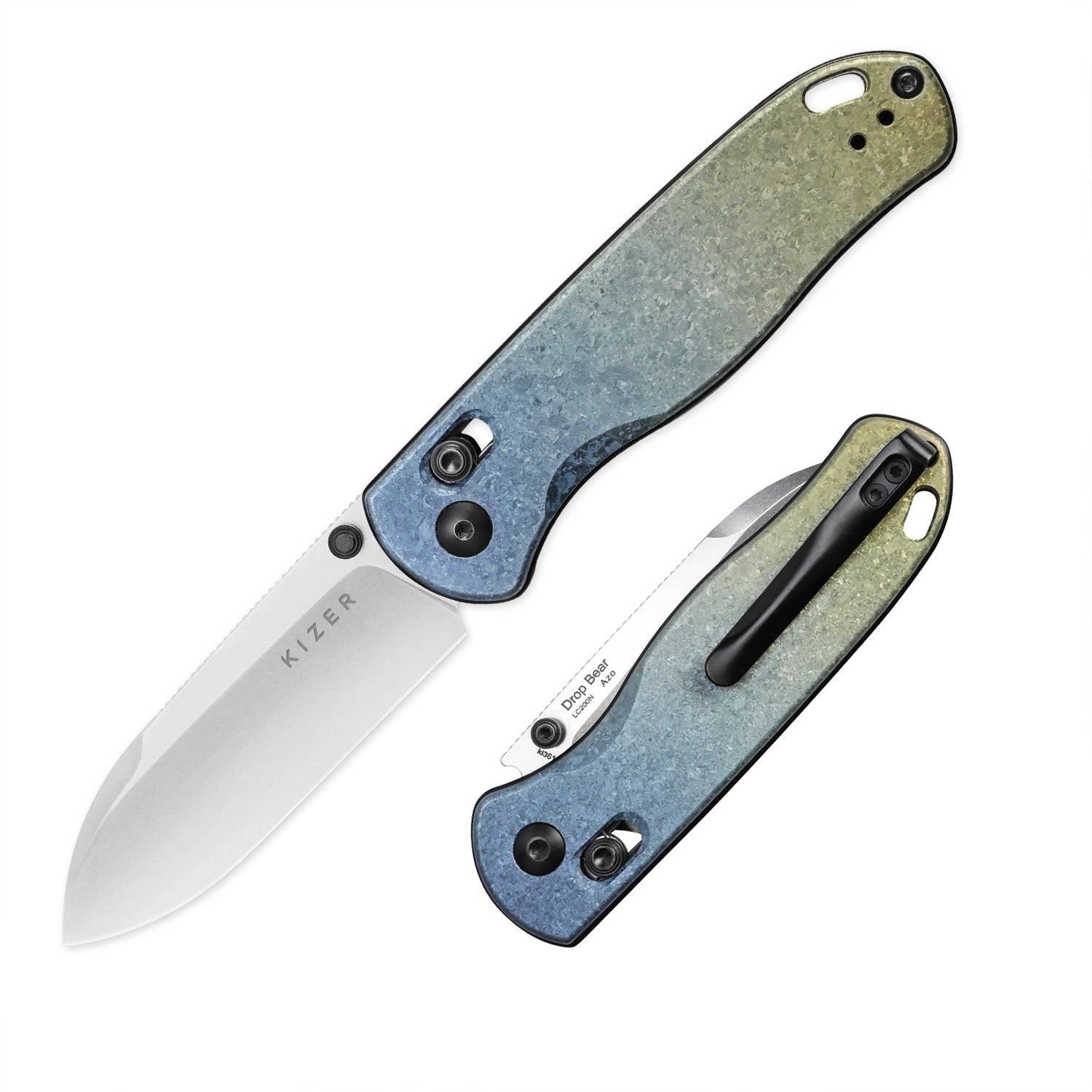 Drop Bear® | Kizer Clutch Lock™ | LC200N | Crystallized Titanium | KizerB™ 3619A3