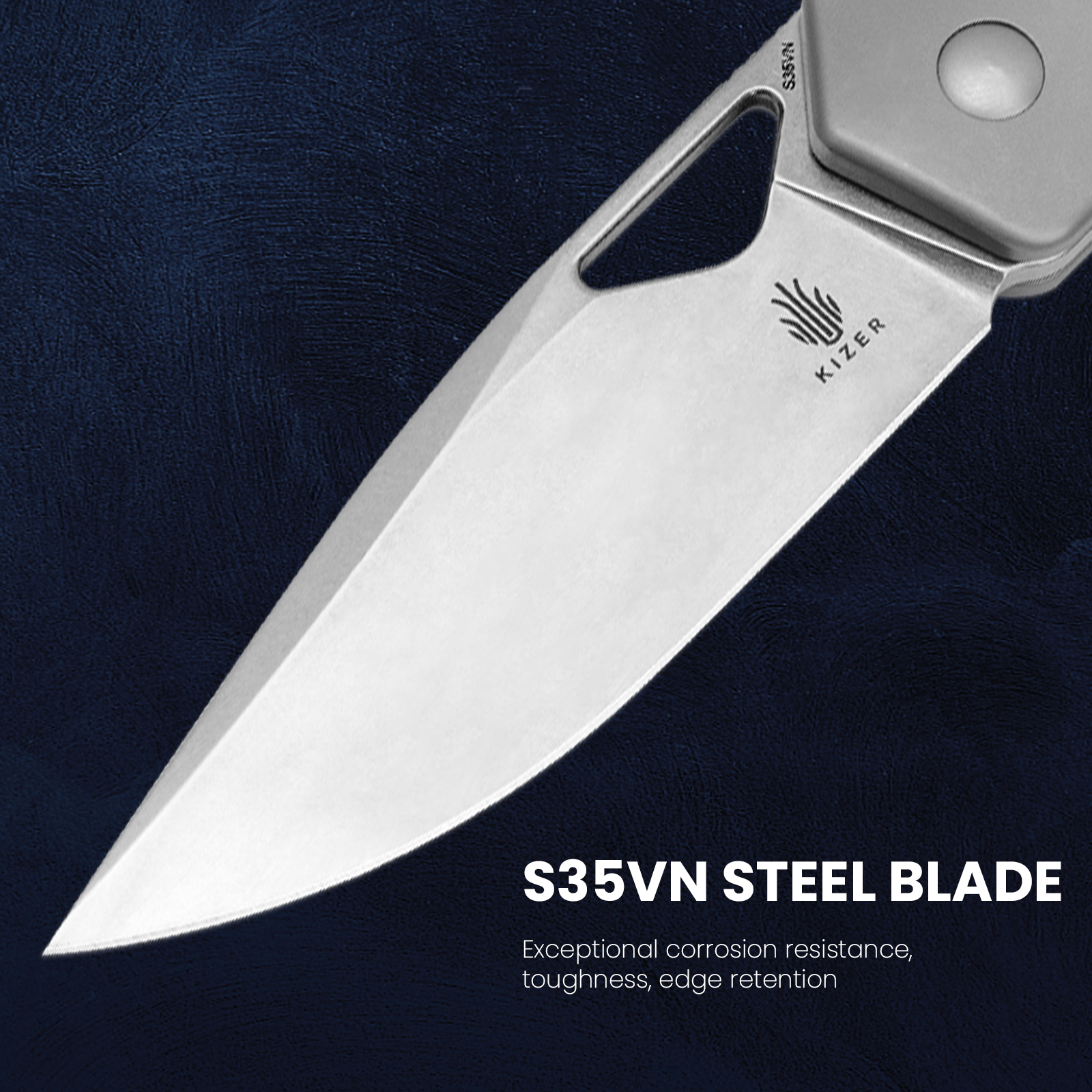 Militaw® | S35VN | Titanium+Micarta | KizerB™ 3634A1