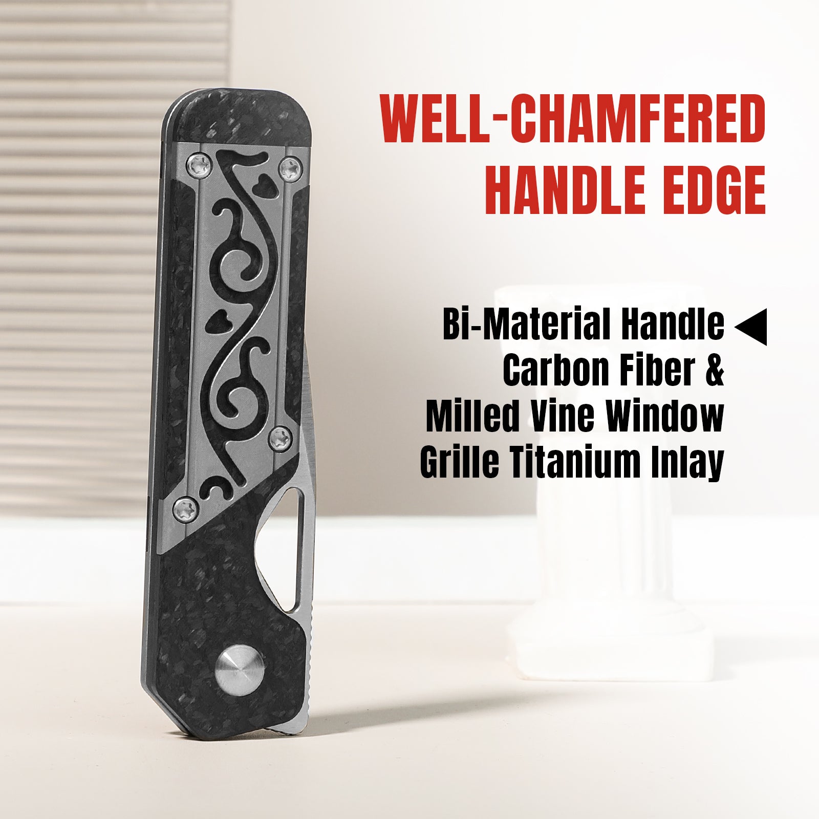 Mini Militaw® | S45VN | Titanium+Carbon Fiber | KizerB™ 3634SA4