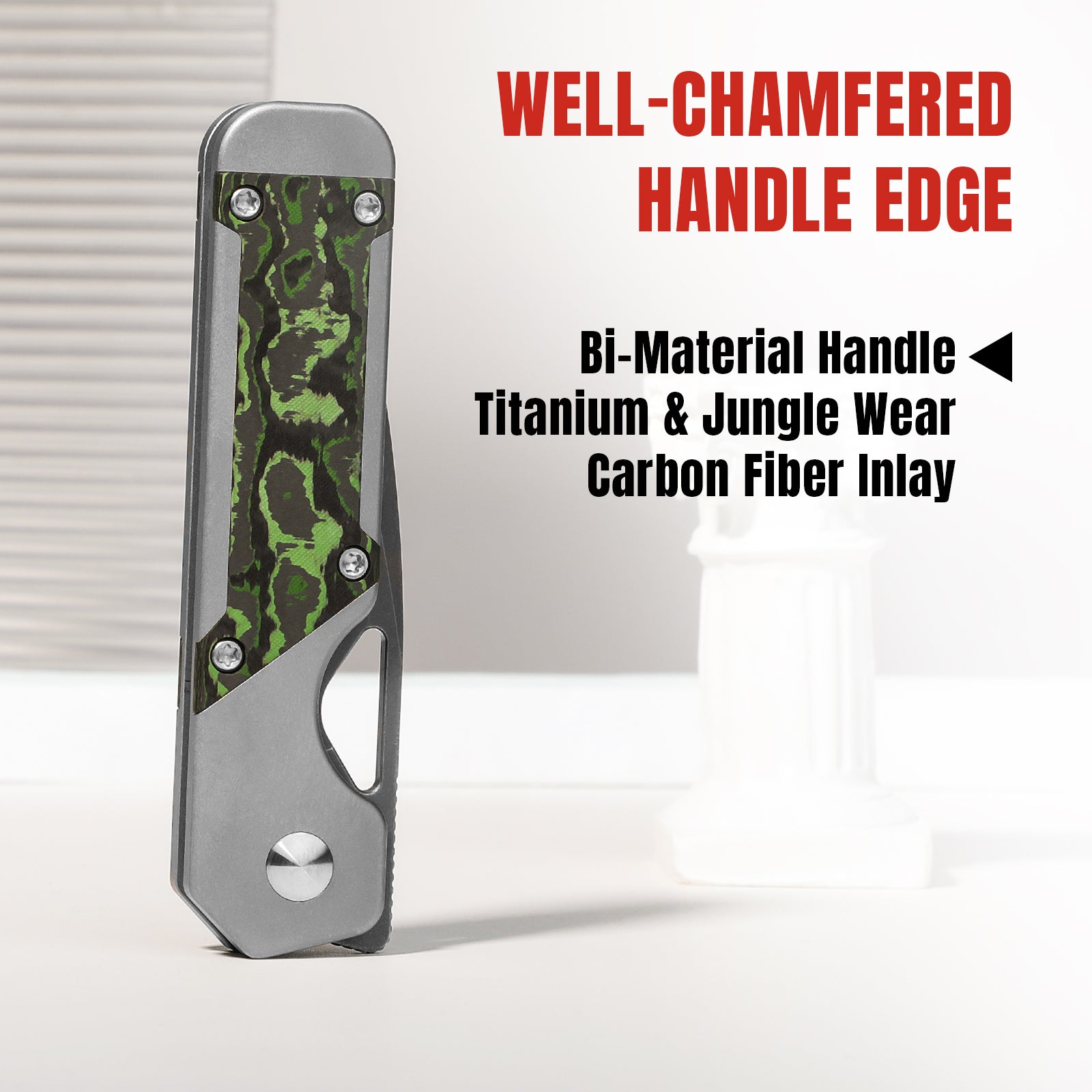 Mini Militaw® | S45VN | Titanium+Jungle Wear | KizerB™ 3634SA2