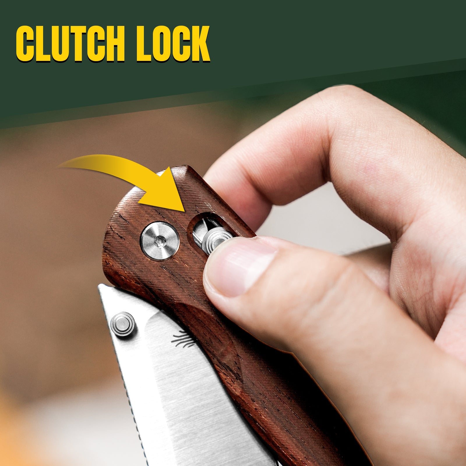 Drop Bear® | Kizer Clutch Lock™ | Nitro-V | Wood | KizerV™ 3619A6