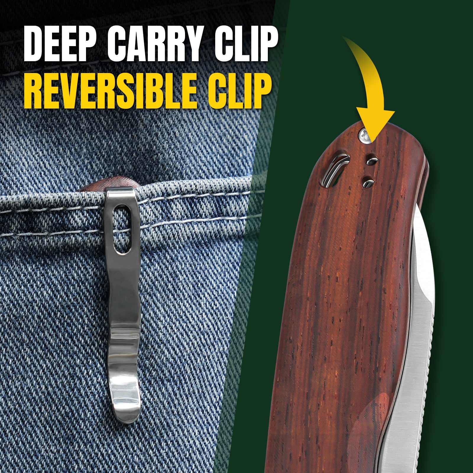 Drop Bear® | Kizer Clutch Lock™ | Nitro-V | Wood | KizerV™ 3619A6