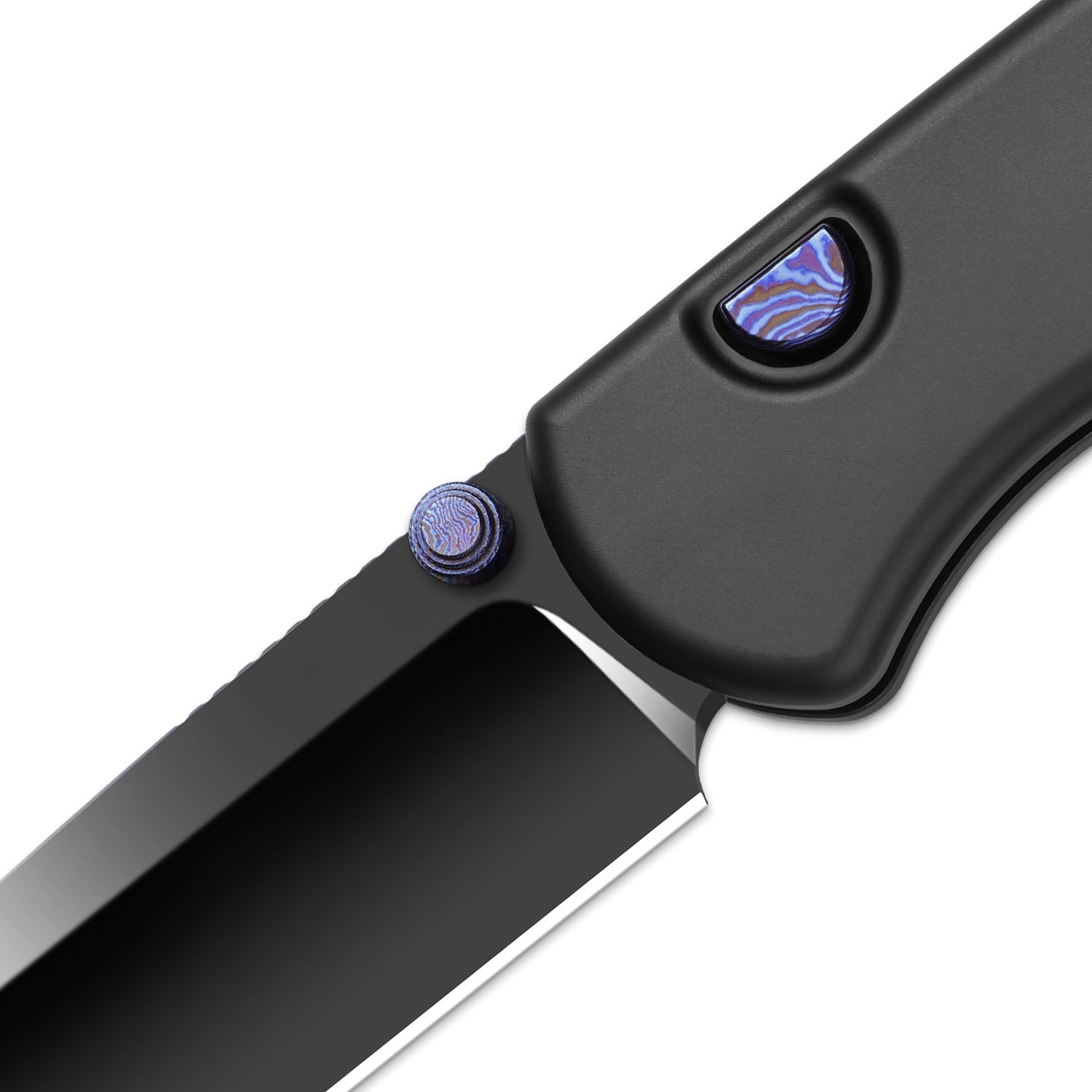 Drop Bear® Zero | Kizer Button Liner Lock™ + Titanium Damascus | M390 + Polished DLC Ultra + Hollow Grind | DLC Titanium | KizerB™ 3619BDA6