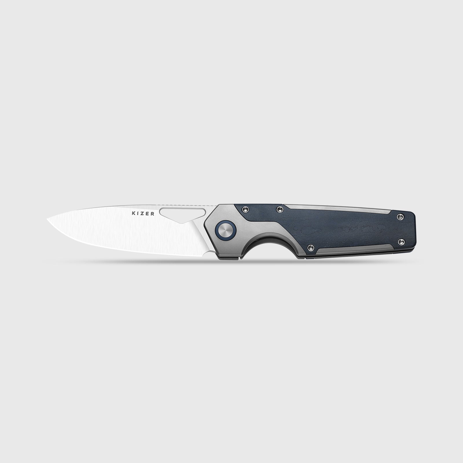Serpentine | Jonathan Styles | M390 | Thumb Hole & Front Flipper | Frame Lock | KizerB™ 3759FDA3