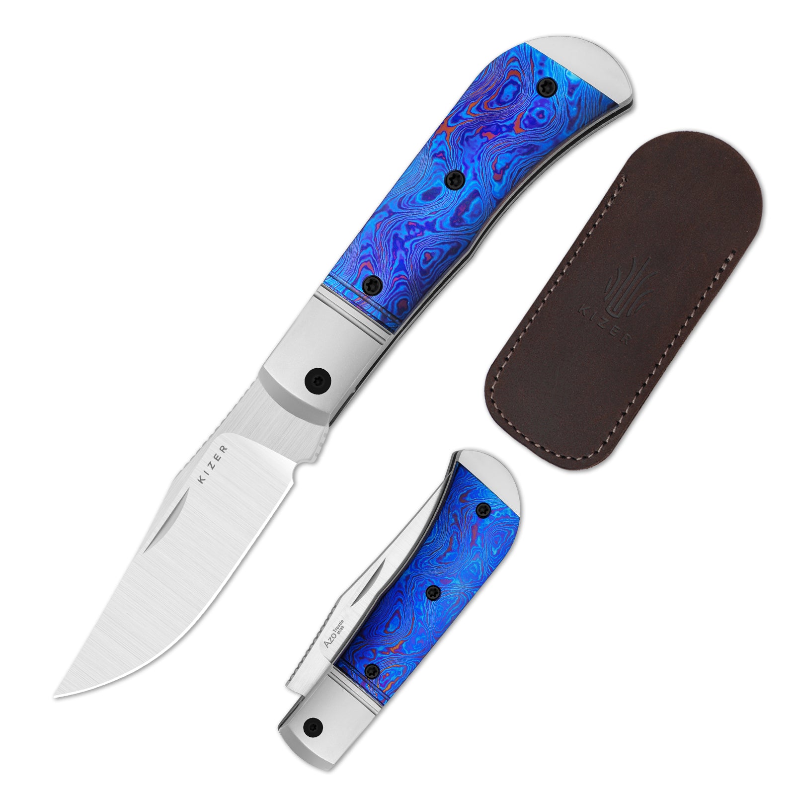 Trestle | M390 | Titanium & Timascus | Ki3761A6 | Limited