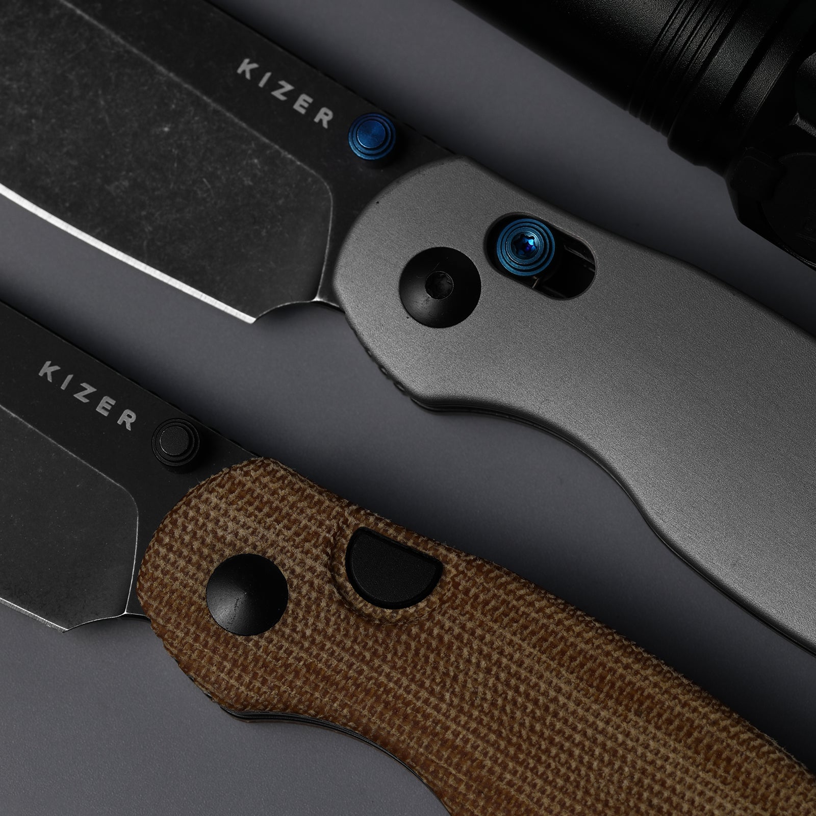 Phoca BD | Kizer Button Liner Lock™ | 14C28N | Aluminum | KizerV™ 3781BDA2