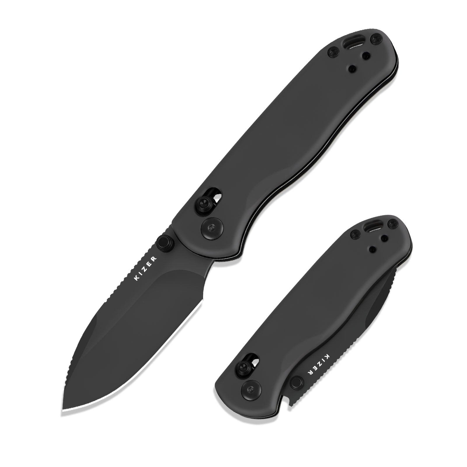Drop Bear® 2 | Kizer Button Liner Lock™ | Nitro-V | Aluminum | KizerV™ 3619.2KD2