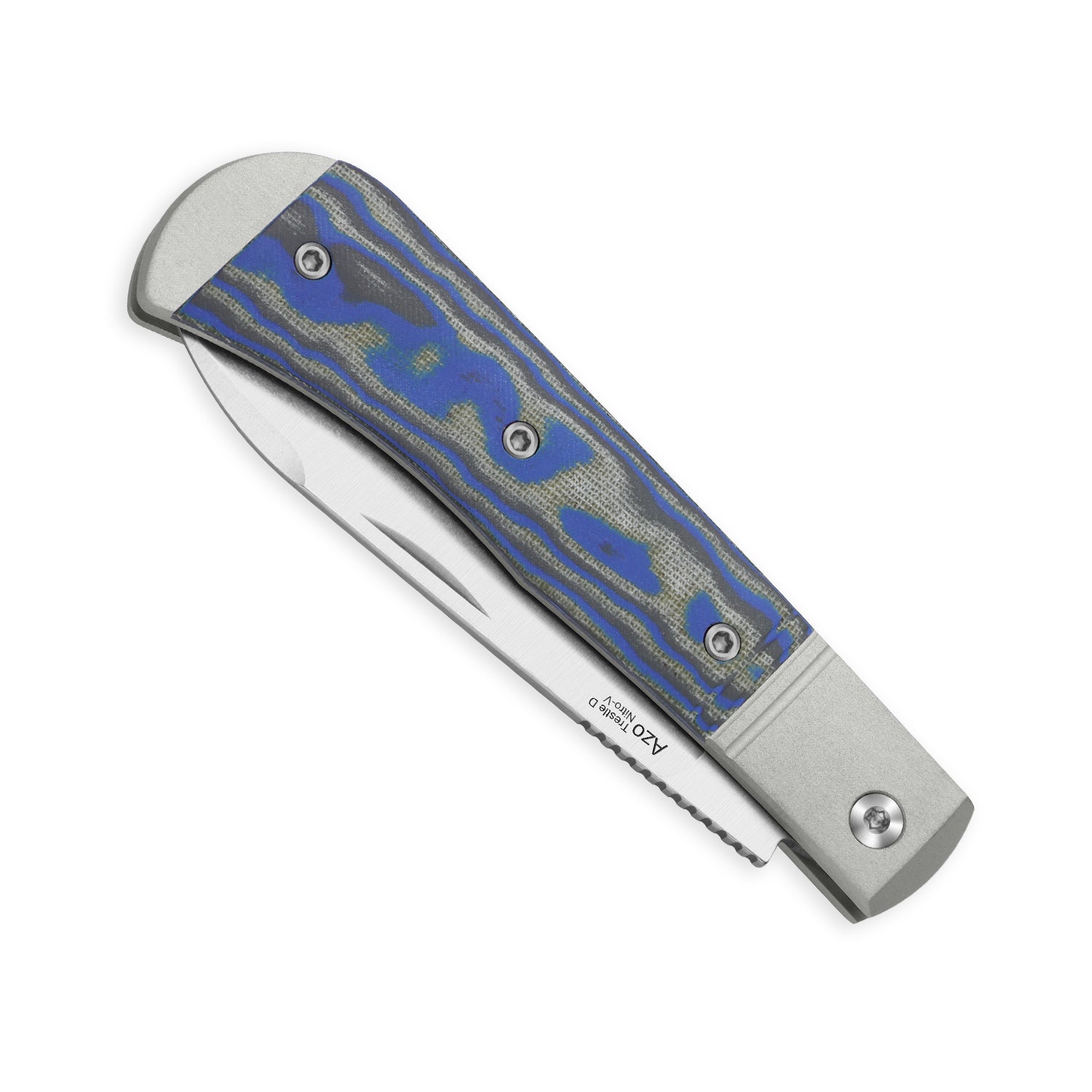 Trestle D | Micarta With Vortex Pattern | Slip Joint | Nitro-V | KizerV™ 3760A2