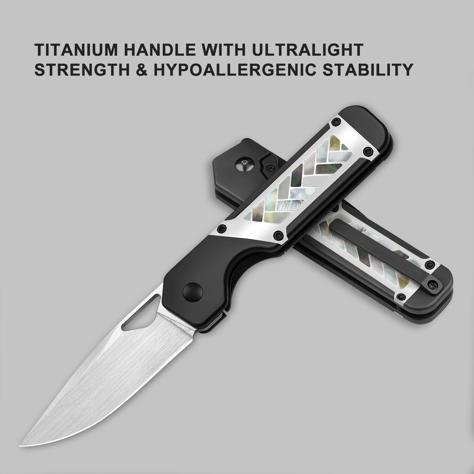 Militaw® | M390 | Titanium & Mother of pearl | Limited 25pcs | Exclusive | KizerB™ 3634A7