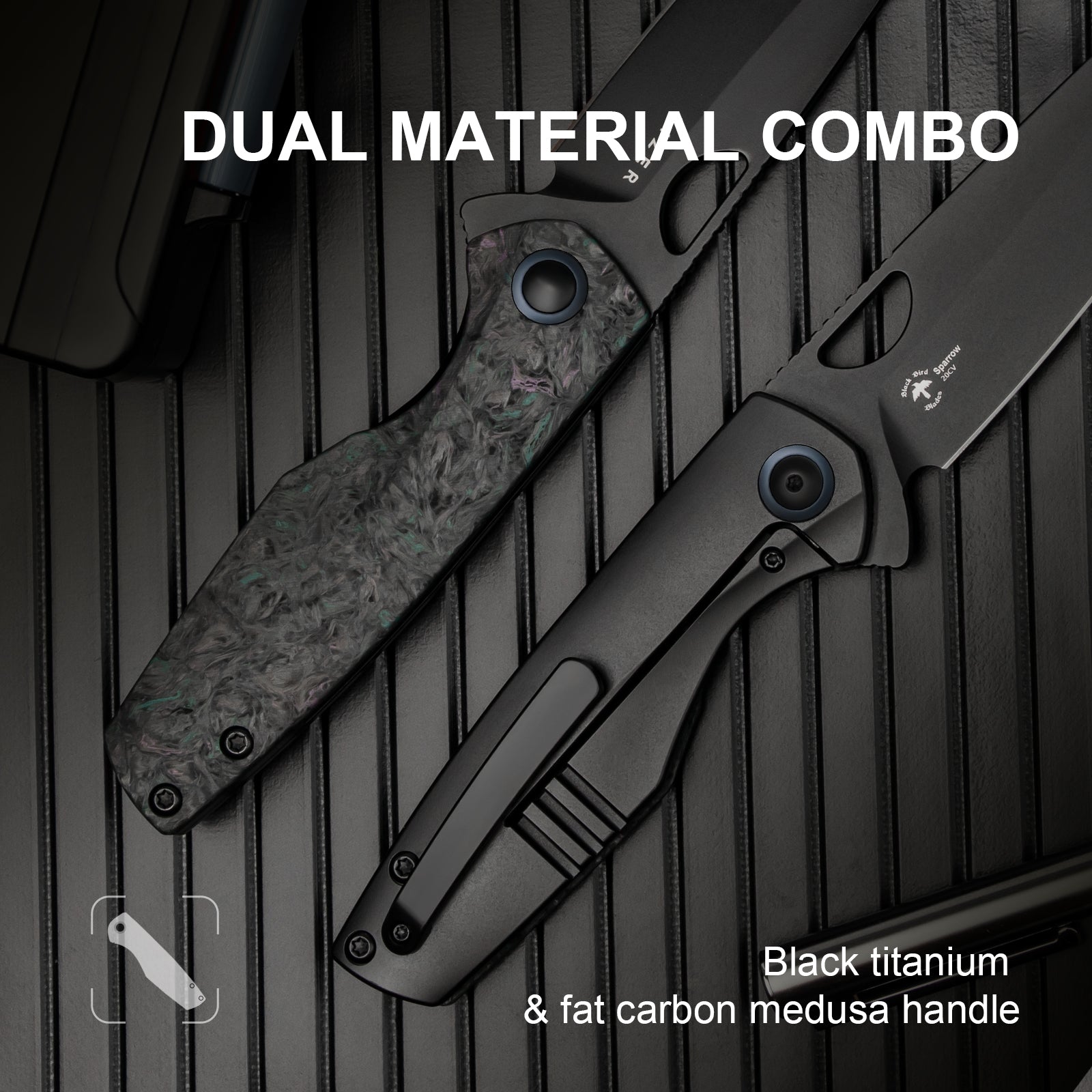 Sparrow | 20CV | Fat Carbon Medusa+Titanium | Ki3628A3