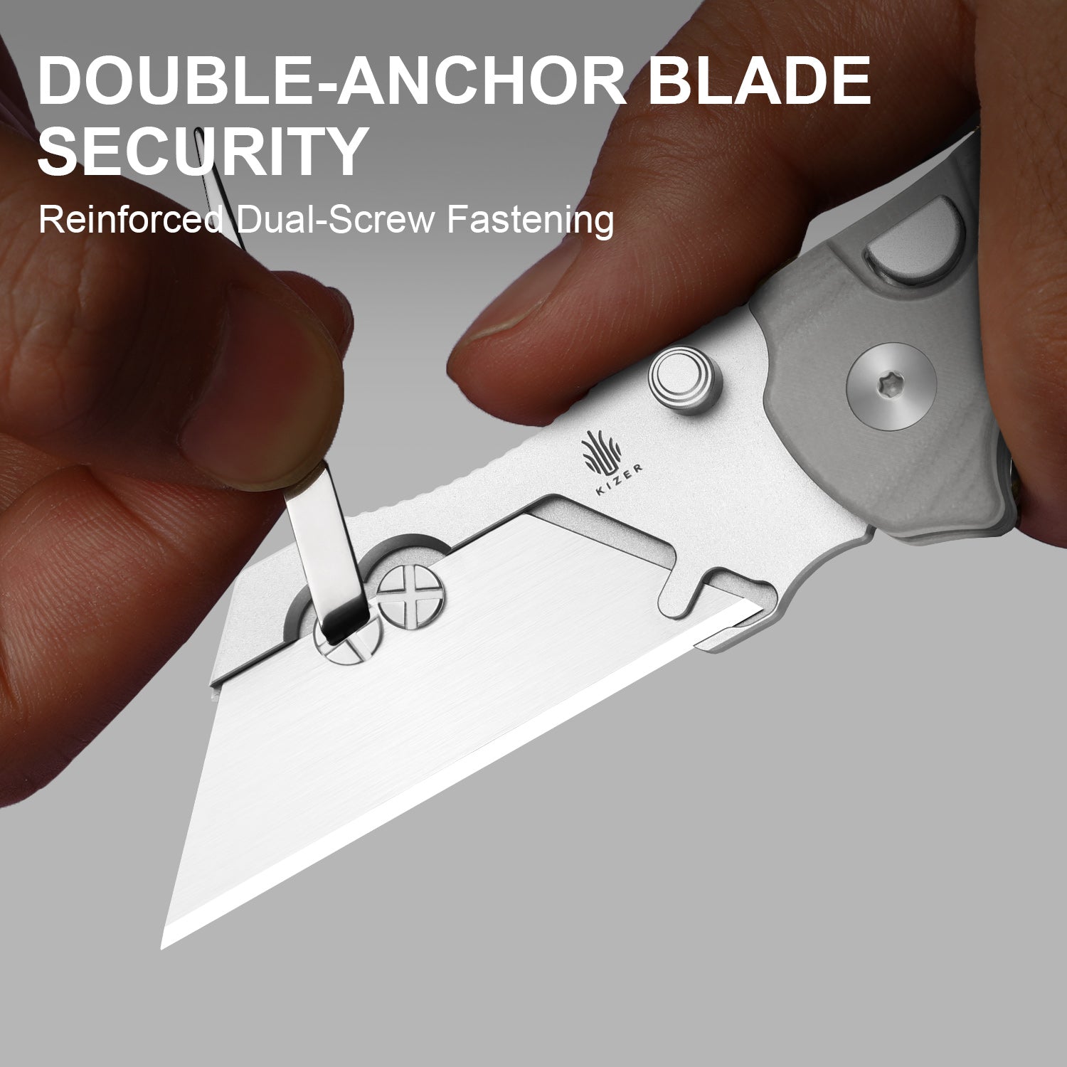 Sheepdog® Utility Knives | Kizer Button Liner Lock™ | C01C Uti 1 | 5Cr15MoV | KizerV™ 3488.29JSA1