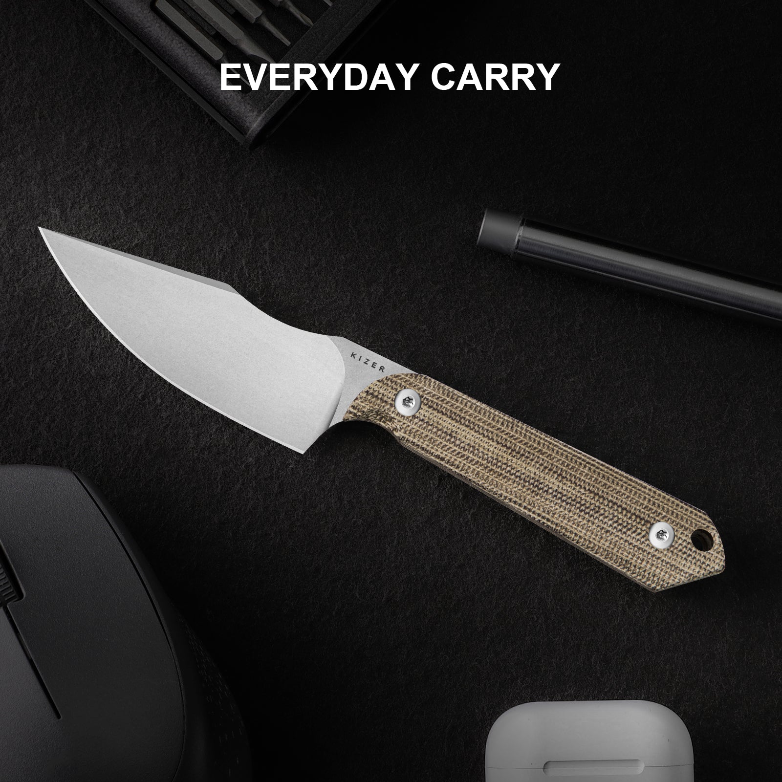 Mini Harpoon | AEB-L | Micarta | KizerV™ 1040S7