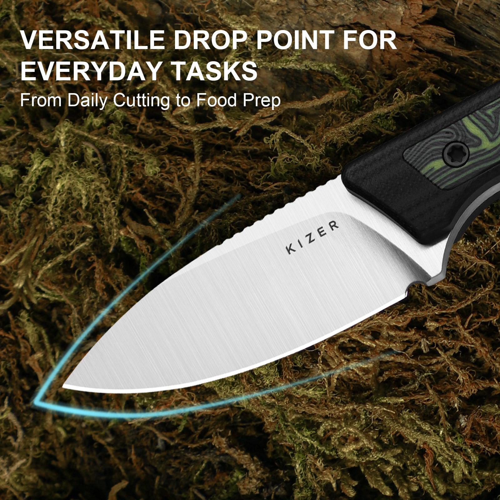 Whiskey Jack | AEB-L | G10 & Damascus G10 | Skeletonized Tang | 1108A3