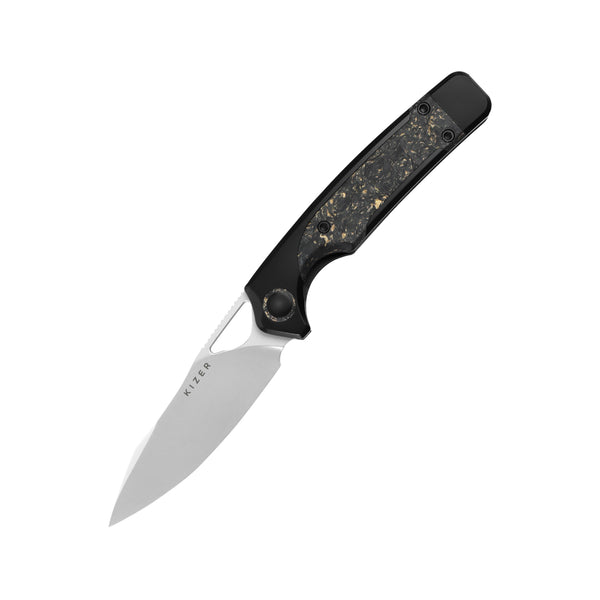 Ara | S45VN | Titanium & Carbon Fiber Gold Flake | Ki3729A1