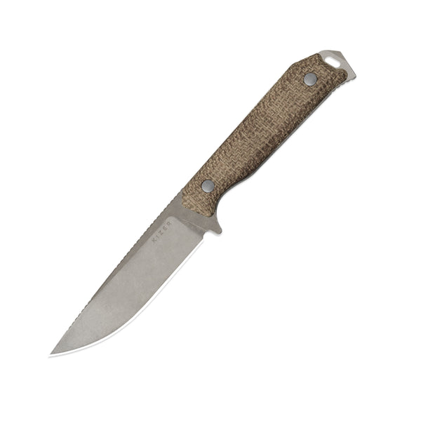 Begleiter Fix | 3V | Burlap Micarta | Hollow Grind | 1045MD1
