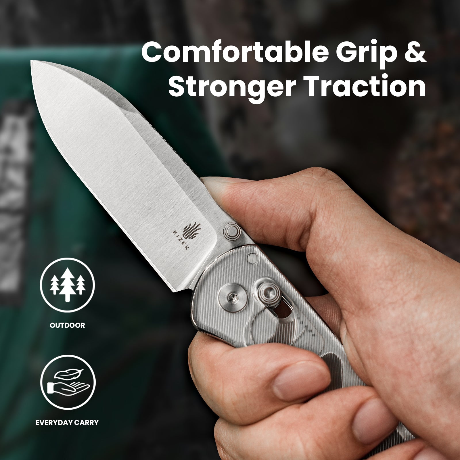 Drop Bear® | Kizer Clutch Lock™ | Nitro-V | Acrylic Handle | KizerV™ 3619A1