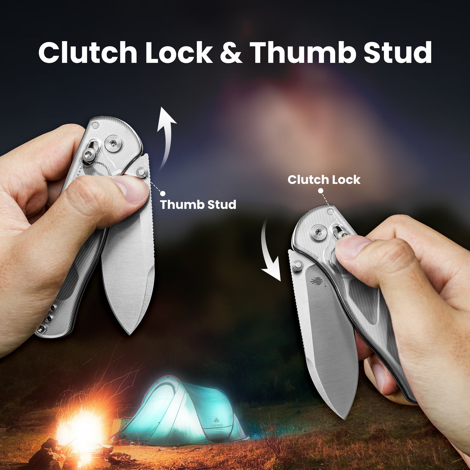 Drop Bear® | Kizer Clutch Lock™ | Nitro-V | Acrylic Handle | KizerV™ 3619A1