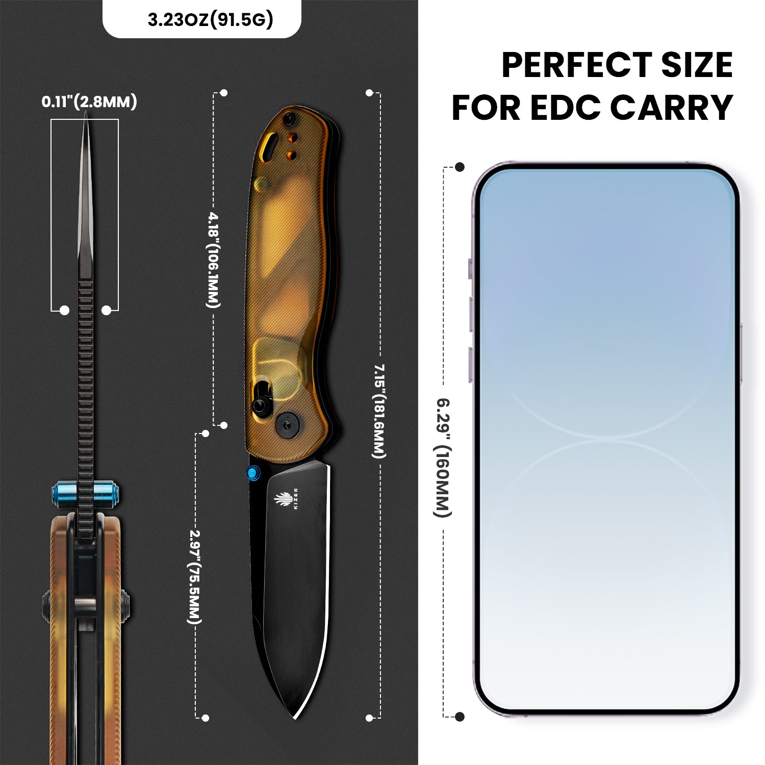 Drop Bear® | Kizer Clutch Lock™ | Nitro-V | PEI Handle | KizerV™ 3619A2