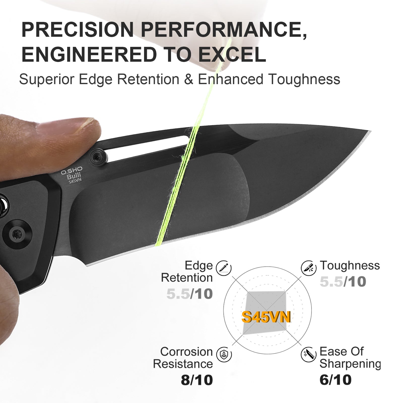 Bulli | S45VN | Titanium & Fat Carbon | Ki3695A3