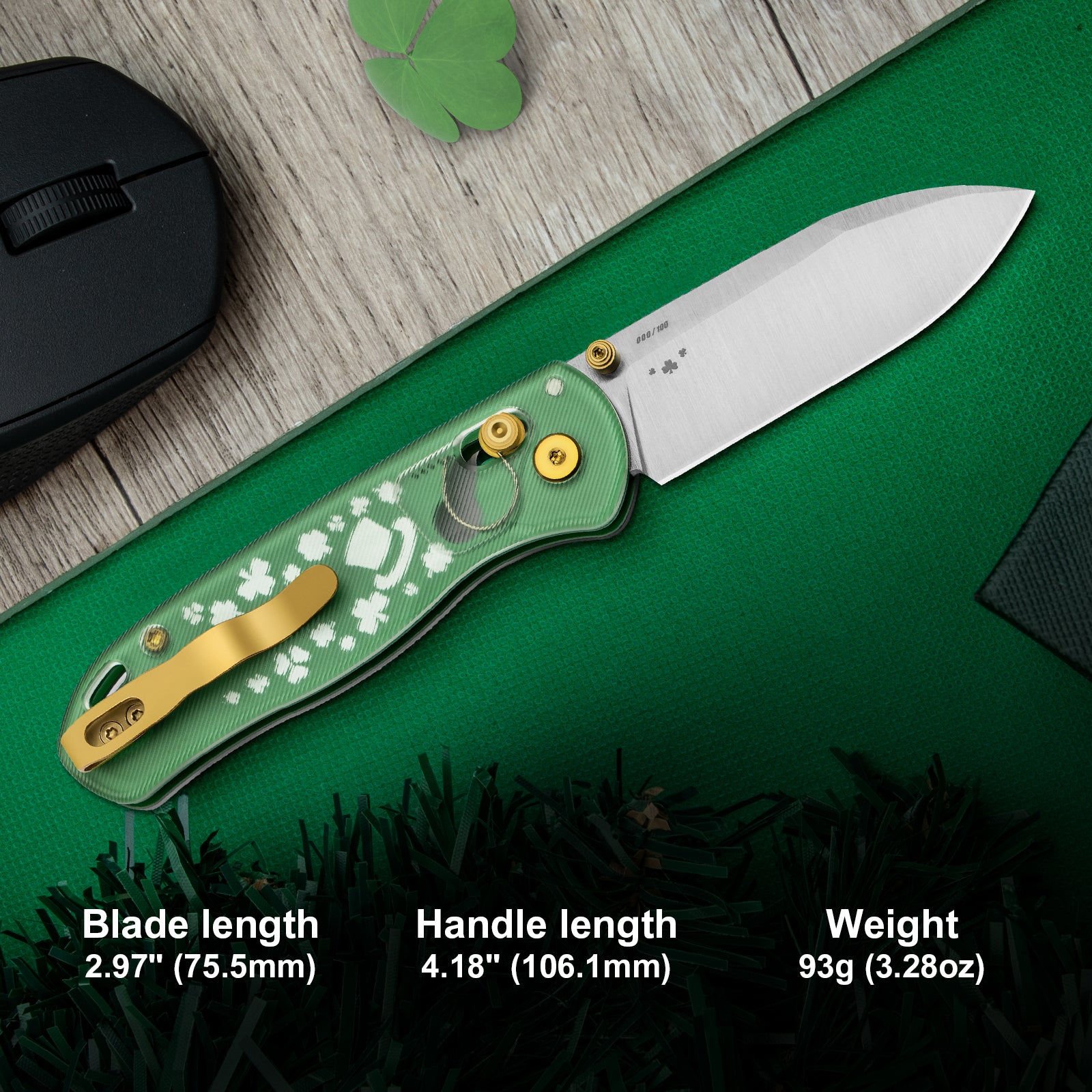 Drop Bear® | Kizer Clutch Lock™ | Nitro-V | Acrylic Handle | KizerV™ 3619A10