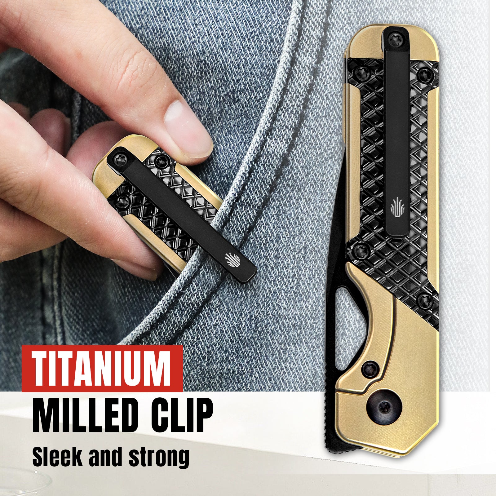 Mini Militaw® | S45VN | Titanium+Zirconium | KizerB™ 3634SA3