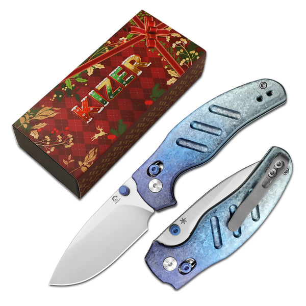 Christmas | Sheepdog C01C 2.9 | S45VN | Crystallized Titanium |Clutch Lock | Ki3488.2MC1 | Limited