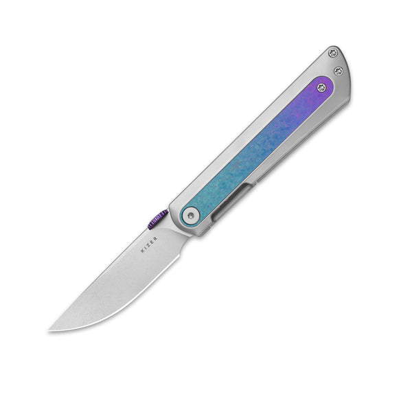 Quoll | S45VN | Titanium & Crystallized Titanium | Ki3733A2
