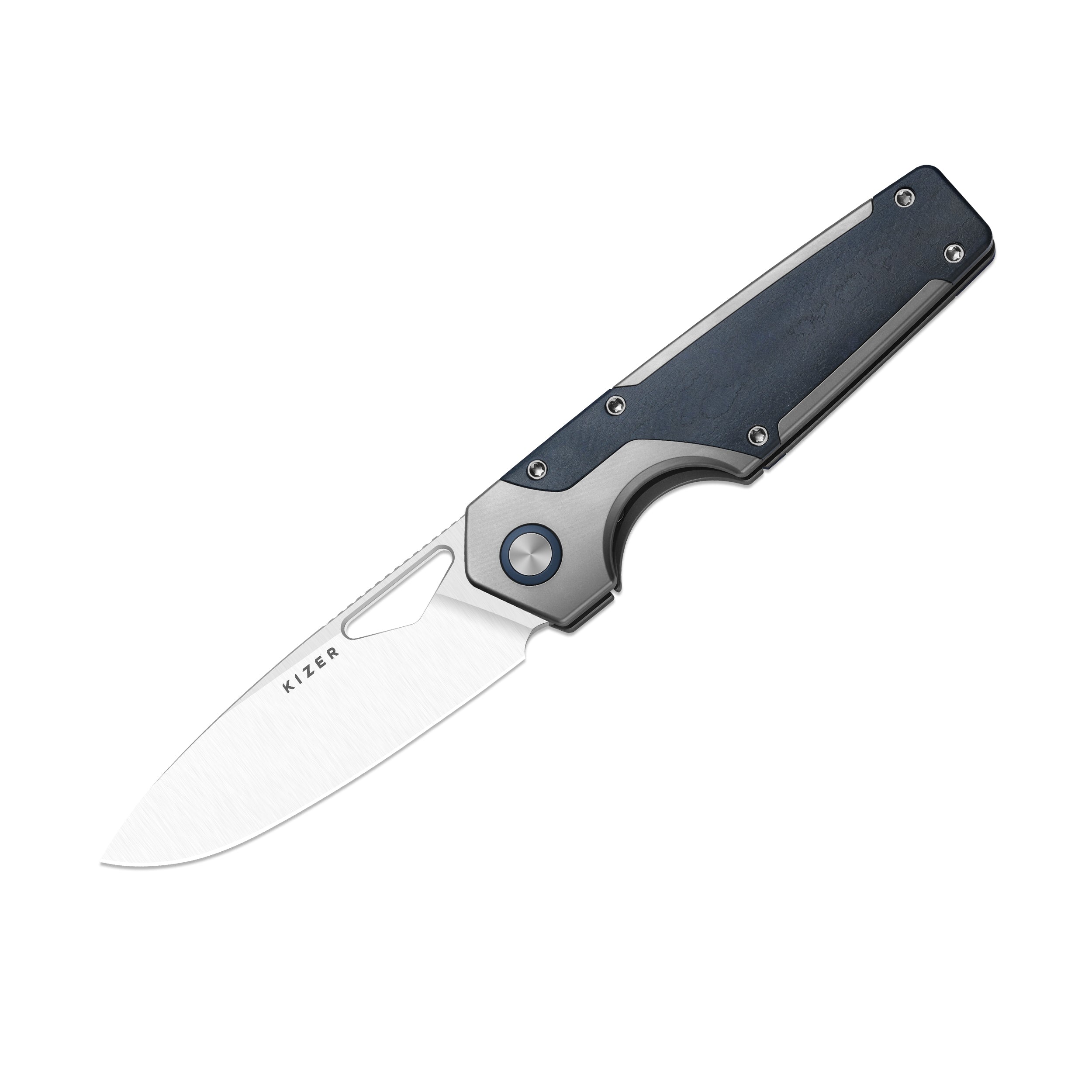 Serpentine | Jonathan Styles | M390 | Thumb Hole & Front Flipper | Frame Lock | KizerB™ 3759FDA3