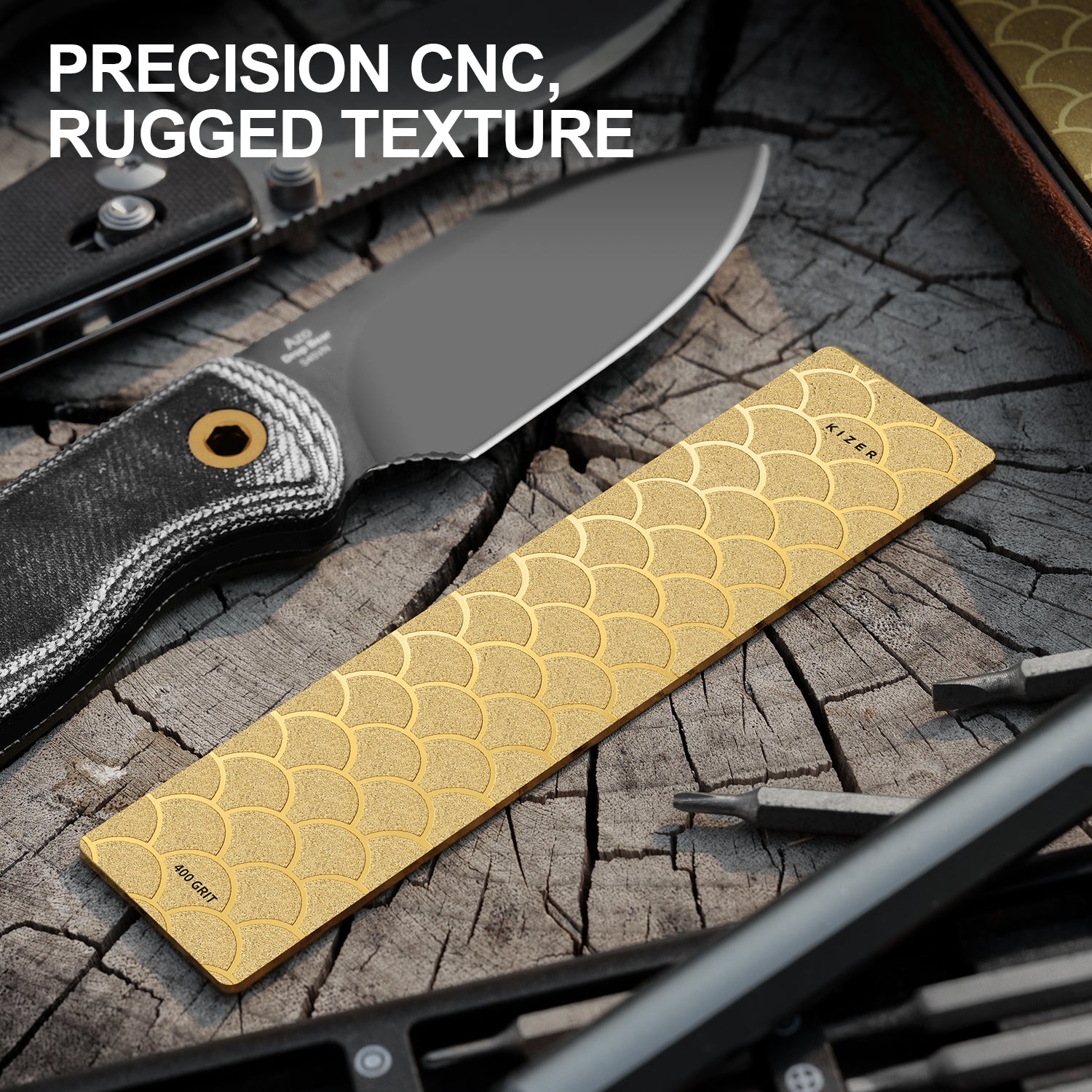 Manganese Steel EDC Pocket Whetstone T119