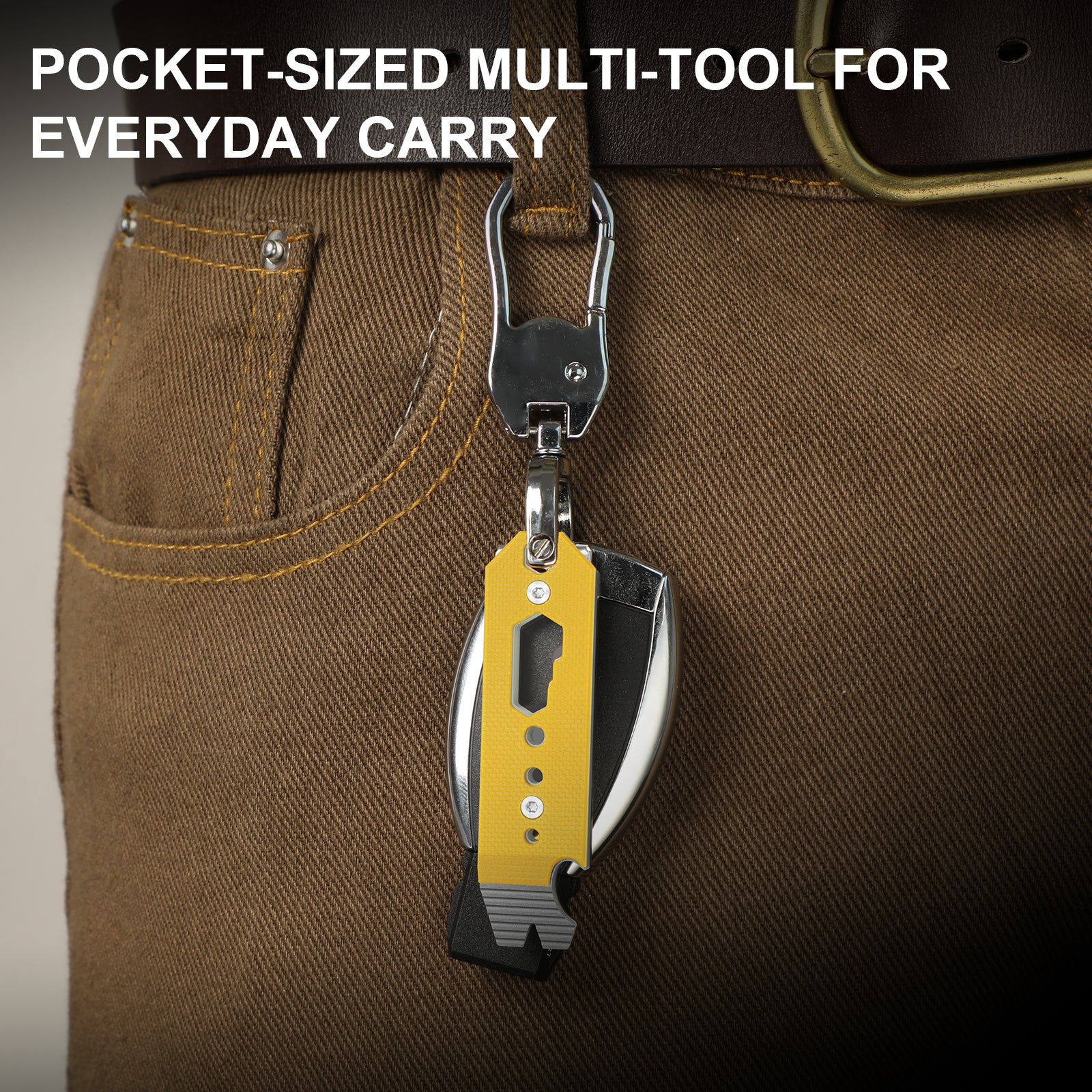 Kizer Titanium & G10 EDC Multi-Functional Tools Blue Pac-Bar