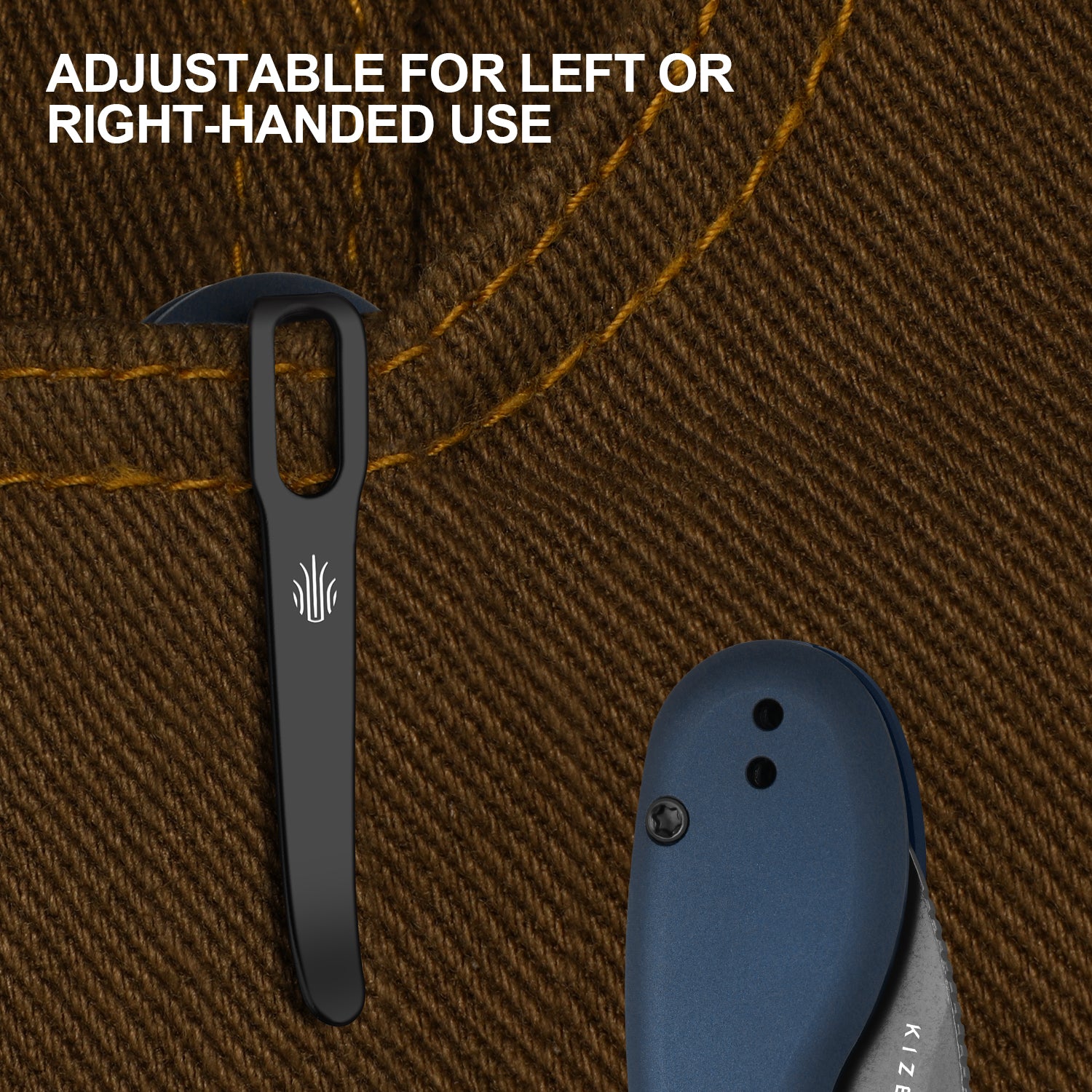 Microbe™ | Kizer Button Liner Lock™ | 14C28N | Aluminum | KizerV™ 2742A1