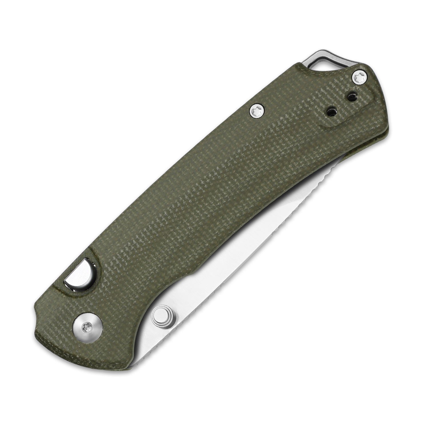 T1 BD | Button Liner Lock™ | Nitro-V | Micarta | KizerV™ 3490.2BA1