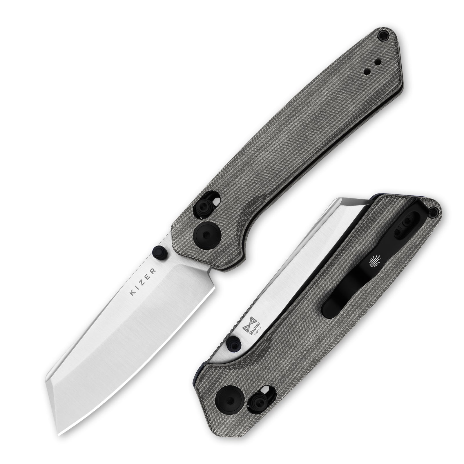 Madrac | Kizer Clutch Lock™ | Norplex UltreX™ Micarta | Nitro-V | KizerV™ 3693A3