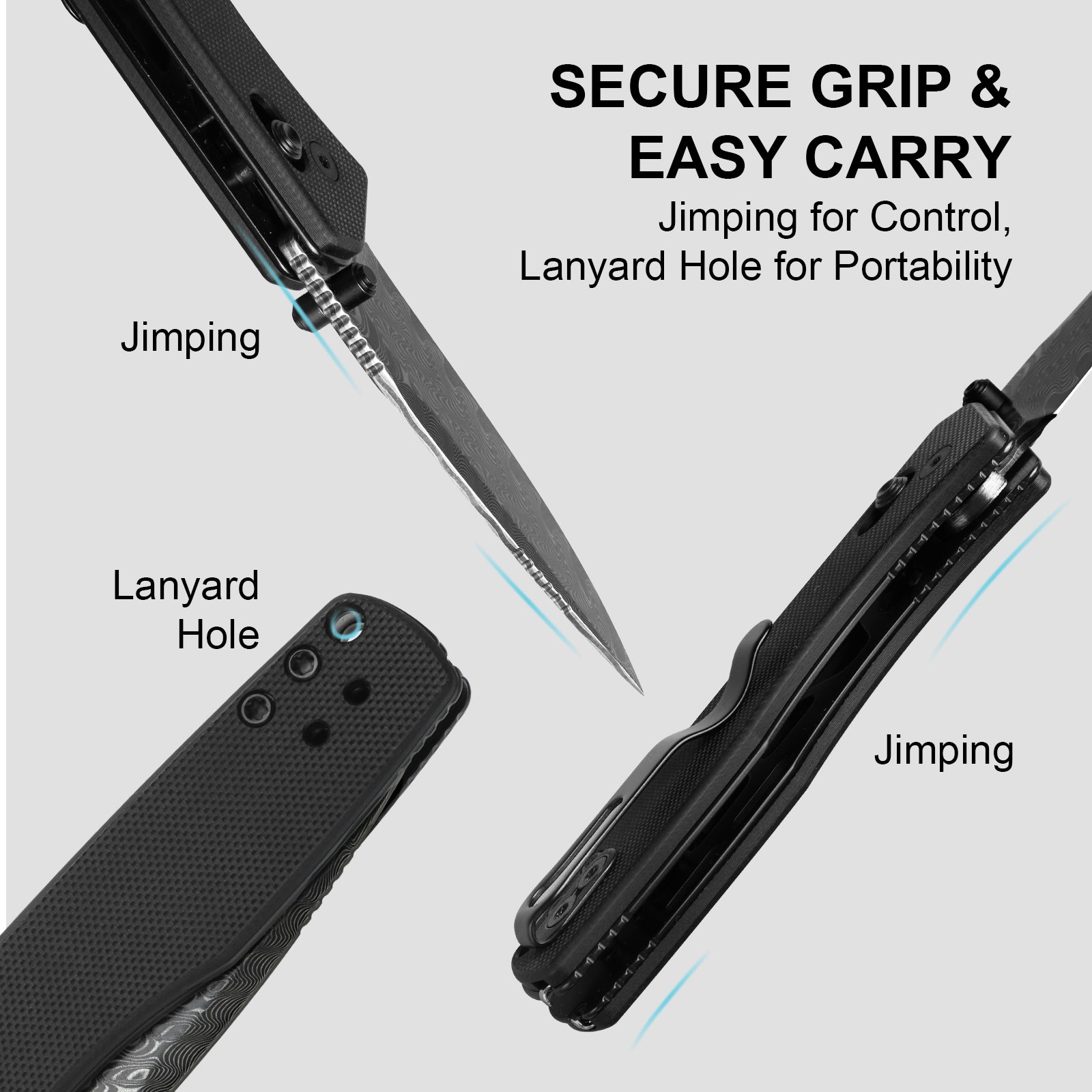 Aegis | Kizer Clutch Lock™ | Damascus | G10 | KizerV™ 3774A2