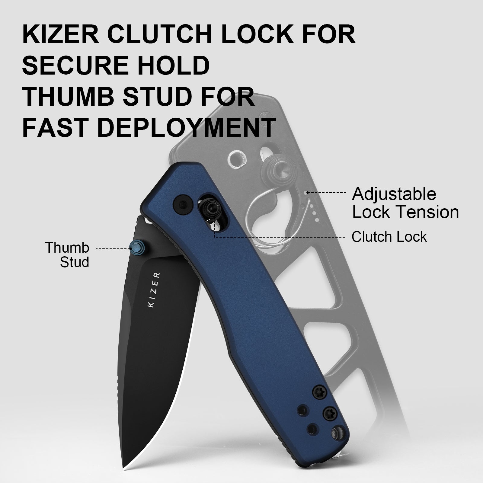 Aegis | Kizer Clutch Lock™ | AEB-L | Aluminum | KizerV™ 3774A3