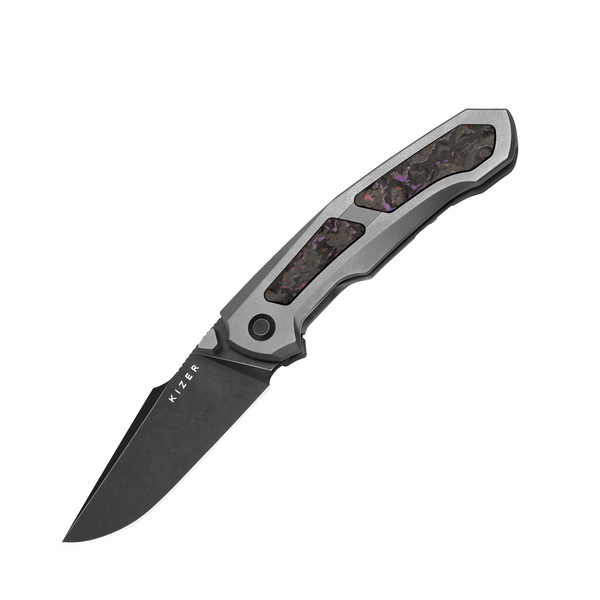 Feweed | S35VN | Titanium+ Fat Carbon（Purple haze）| Ki3694A1