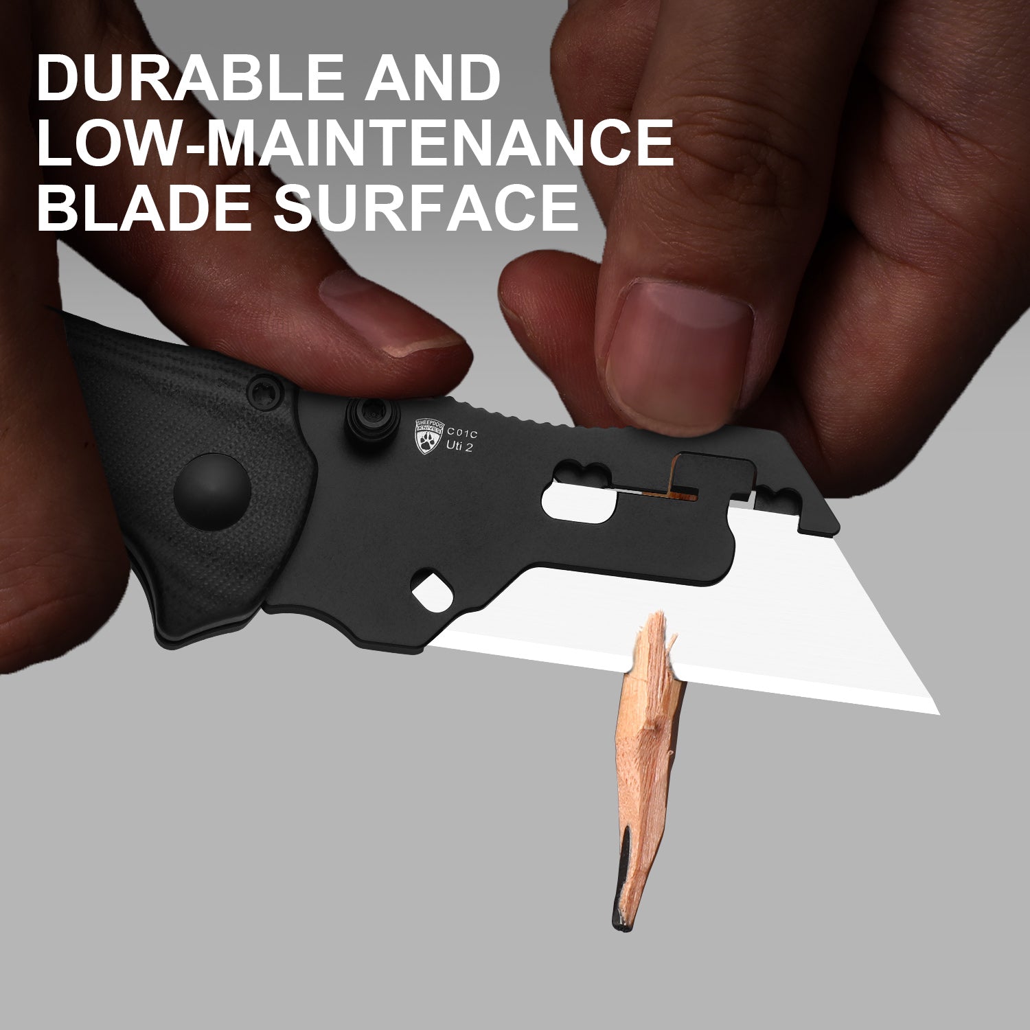 Sheepdog® Utility Knives | Kizer Button Liner Lock™ | C01C Uti 2 | 5Cr15MoV | KizerV™ 3488.29JNA3