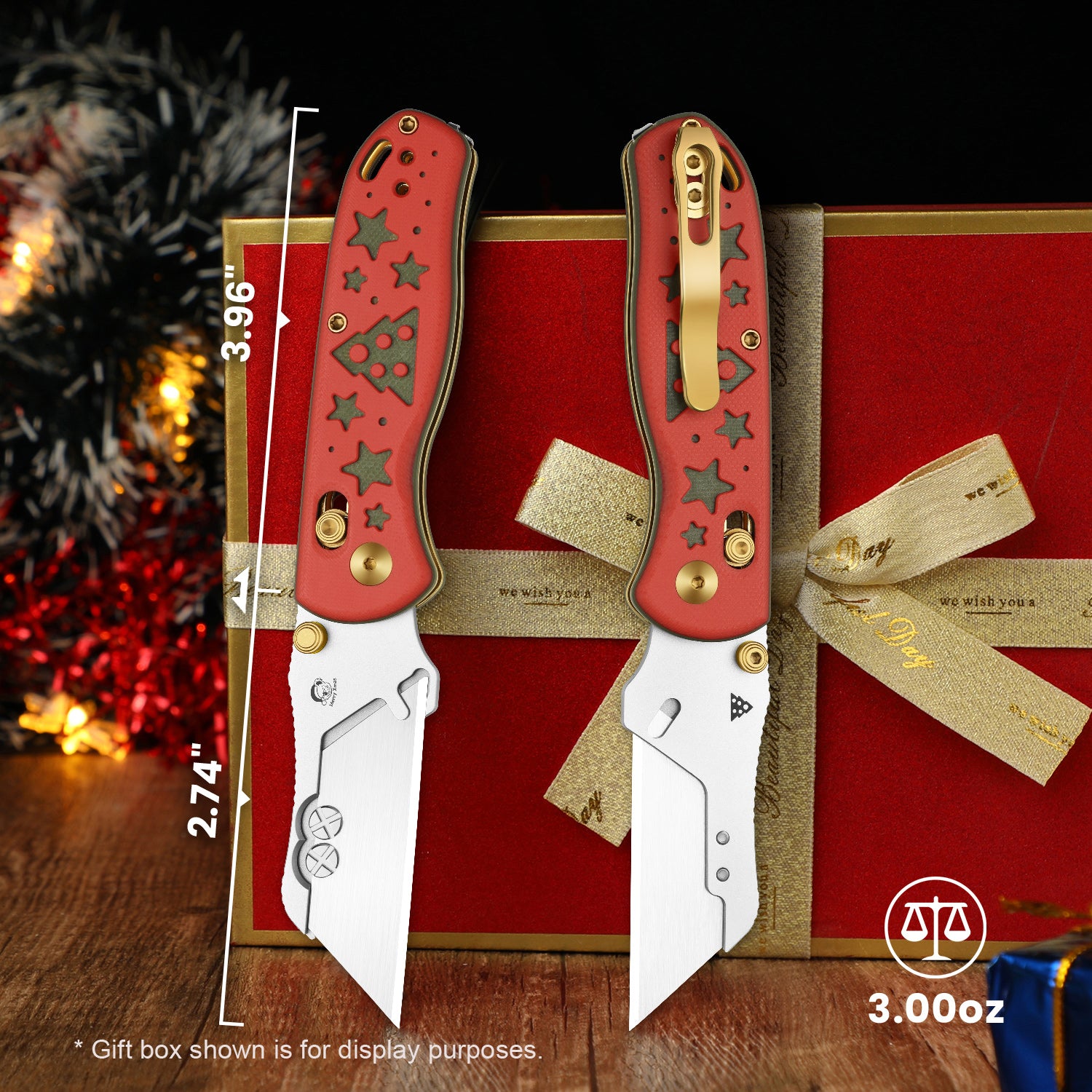 Christmas |Uti BEAR 1 | 5CR15MOV | G10 | Dropbear® Utility Knives | V3619JMC1 | Limited