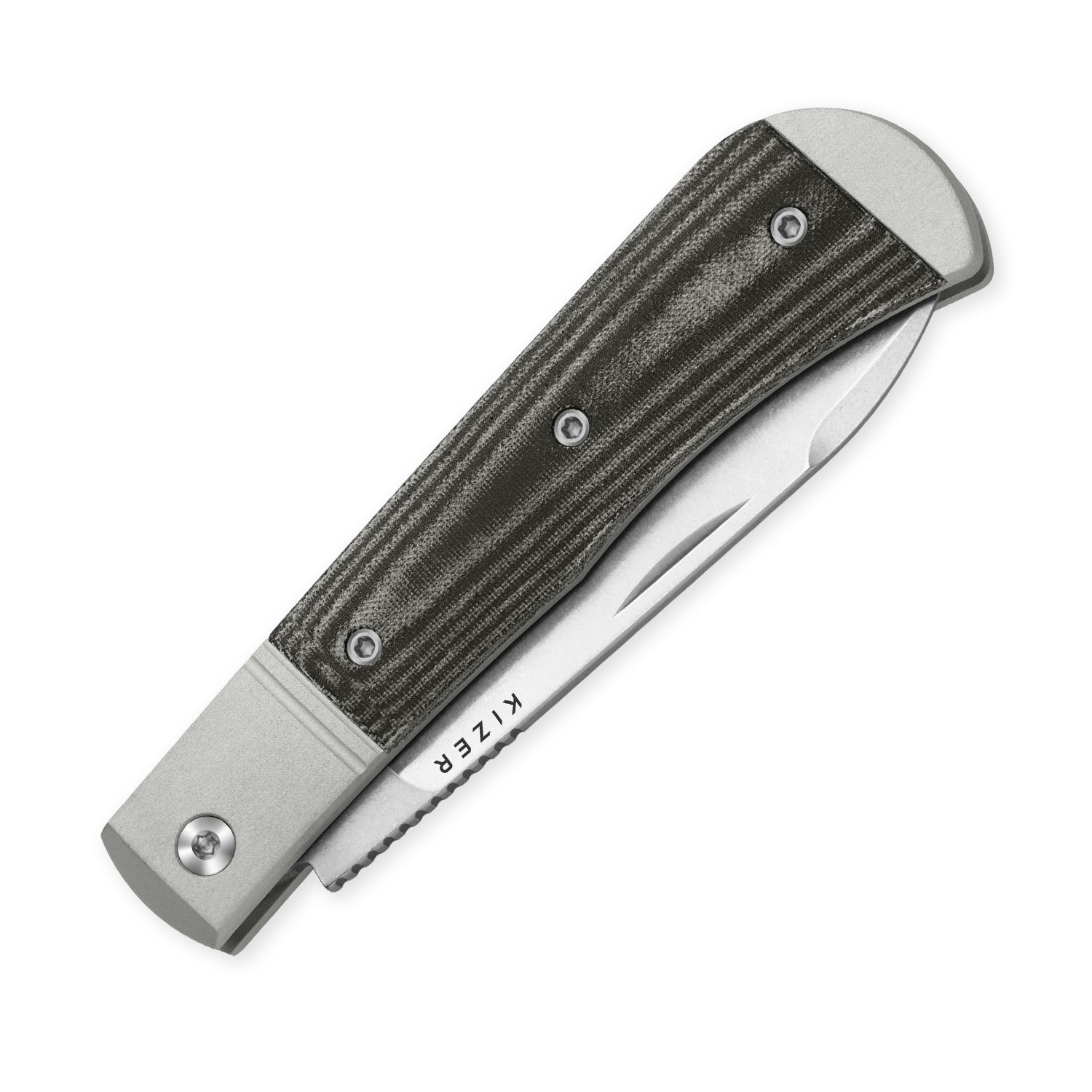Trestle D | Aluminum & Norplex UltreX™ Micarta | Slip Joint | Nitro-V | KizerV™ 3760A1