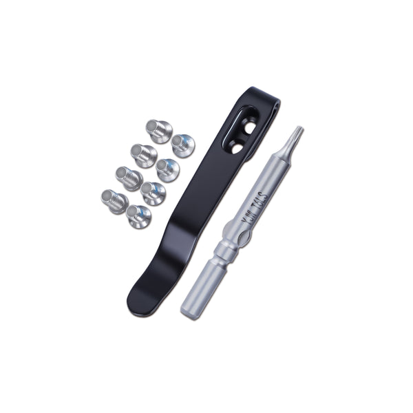 Kizer Deep Carry Pet Clip Black Color with Screws & Screwdriver for EDC Knife VS201Tock